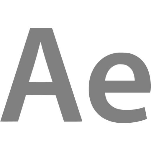 Gray Adobe After Effects Icon