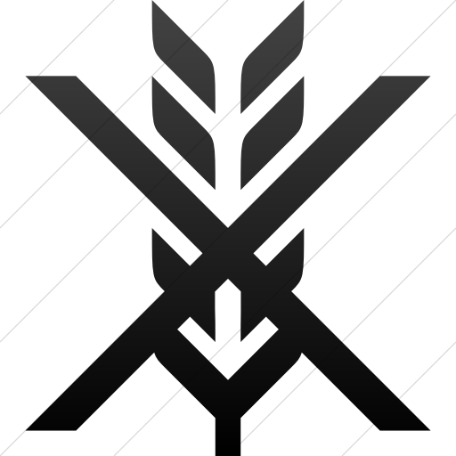 Simple Black Gradient Iconathon Gluten Free Icon