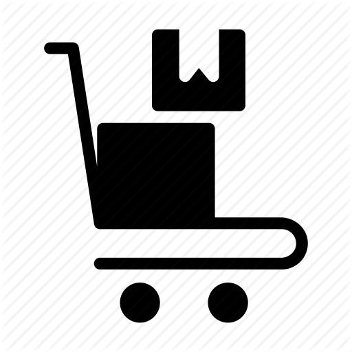 Courier, Delivery, Dolly, Packages, Parcel Icon