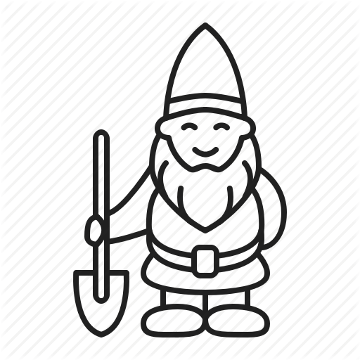 Garden, Gardening, Gnome Icon