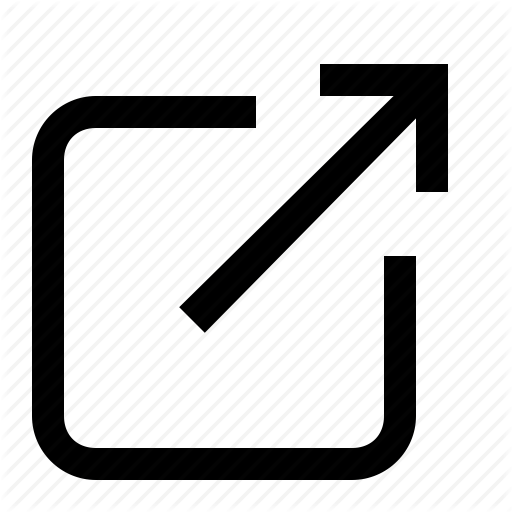 Go To, Link, Open, Share, Sharing Icon