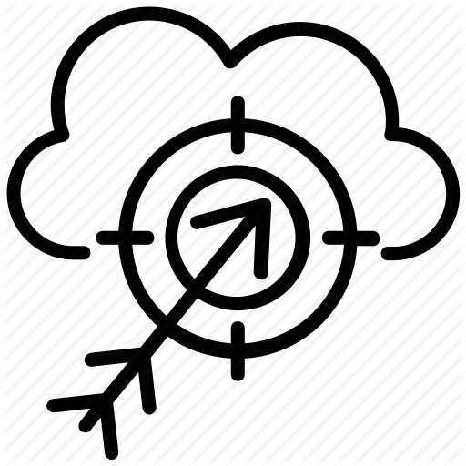 Achievement, Cloud Target, Goal Setting, Goal Target, Success Icon