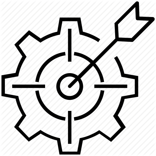 Aim, Bullseye, Cog, Goal Setting, Target Icon