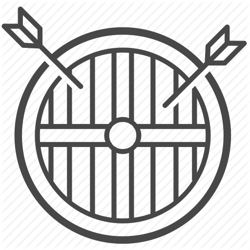Arrow, Protect, Protection, Shield, Viking, War Icon