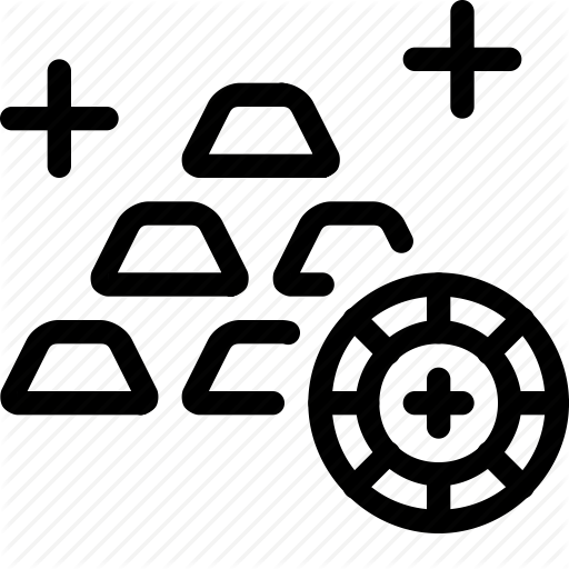 Bars, Casino, Gold Icon