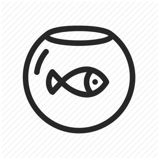 Aquarium, Fish, Gold, Loneliness, Water Icon