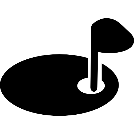 Golf Hole With A Flag Icons Free Download