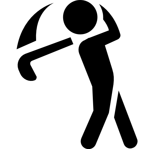 Cropped Sports Golf Icon Colfax Golf Course