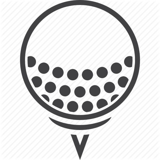 Ball, Golf, Tee Icon