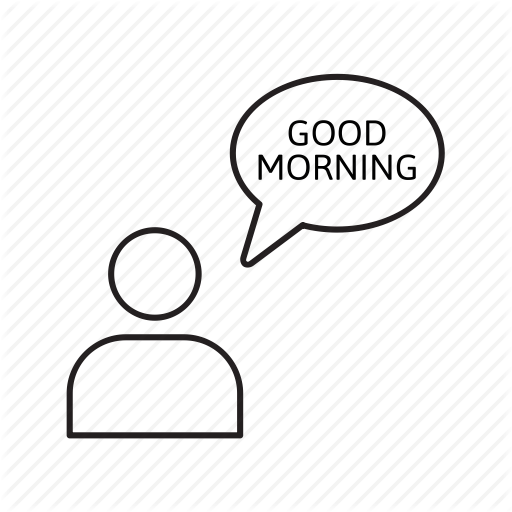 Balloon, Bubble, Chat, Good Morning, Speech, Talk, User Icon