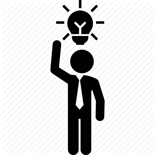 Bulb, Business, Clever, Good, Idea, Man Icon