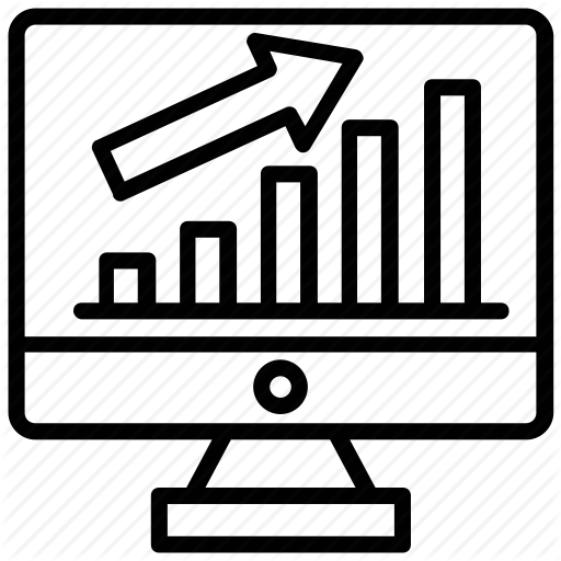 Adwords, Online Graph, Web Analytics, Web Ranking, Web Rating Icon
