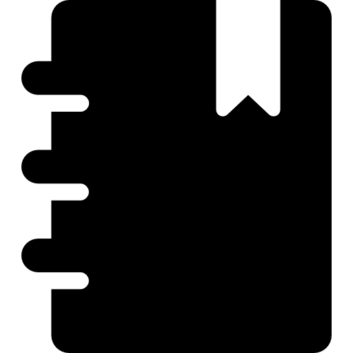 Notebook With Bookmark Icons Free Download