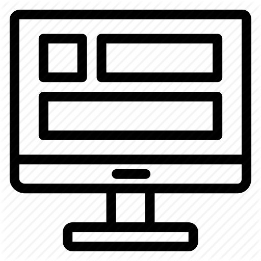 Desktop, Layout, Monitor, Office, Pc, Screen, Website Icon