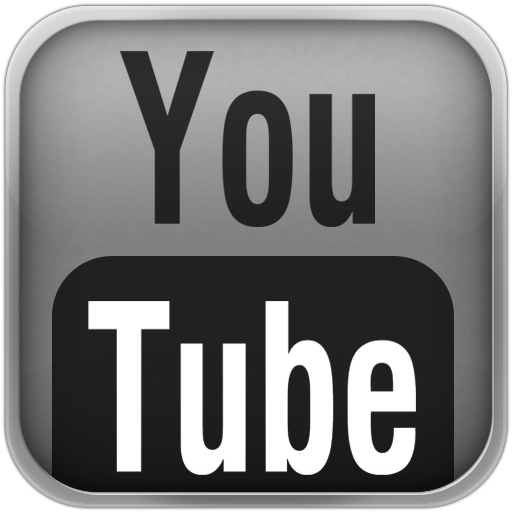 Silver Youtube Black Icon