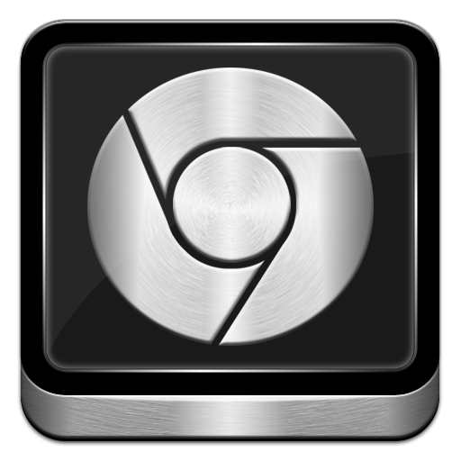 Chrome, Google, Metallic Icon