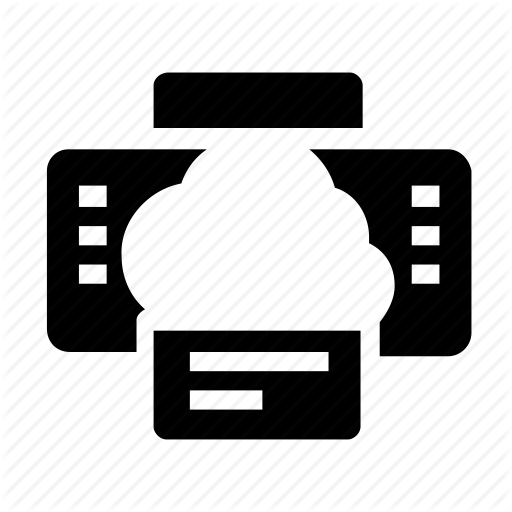 Archive, Cloud, Printer Icon