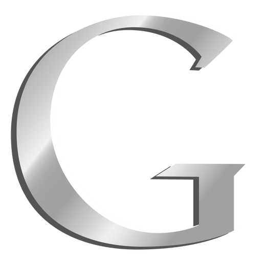 G Letter Google Silver Icon