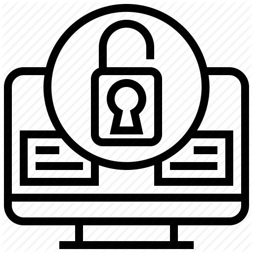 Computer, Data, Desktop, File, Key, Protection, Security Icon