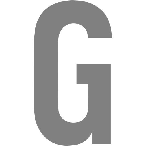 Gray Letter G Icon