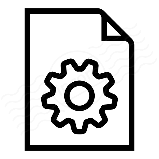 Iconexperience I Collection Document Gear Icon