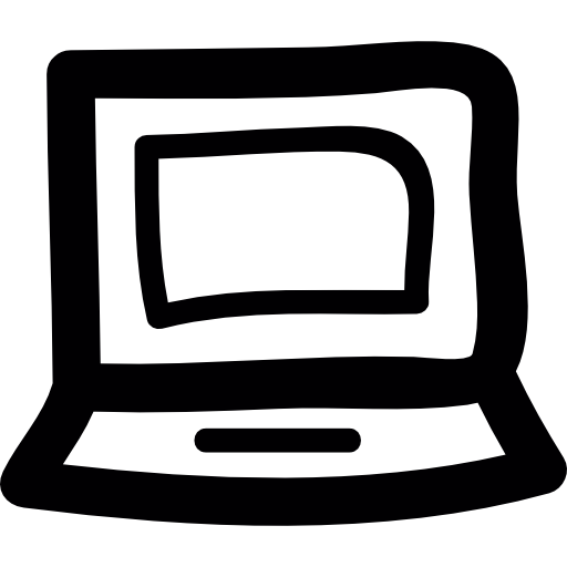 Computer Doodle Outline