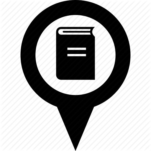 Address, Bookstore, Circle, Destination, Library, Map, Pn