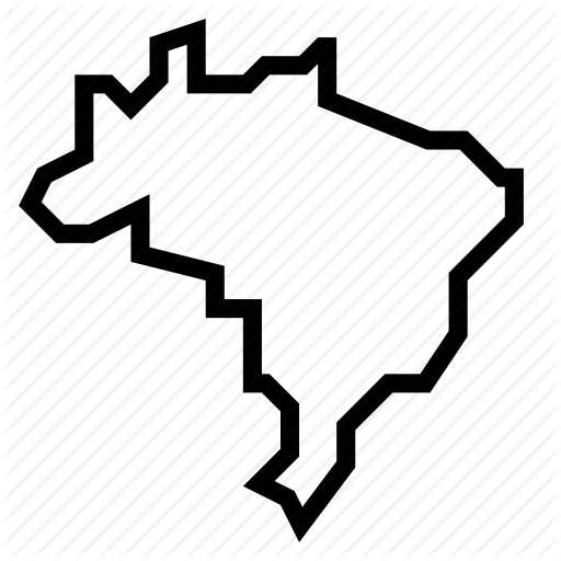 Brazil, Map Icon