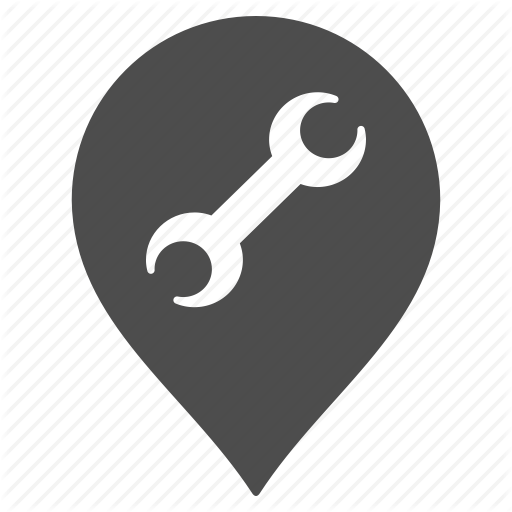 Job, Map Pointer, Marker, Pin, Repair, Service, Work Icon
