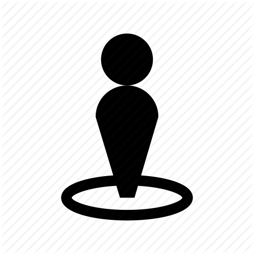 Check In, Location, Map, People Location, Person Icon