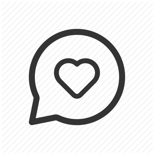 Chat, Heart, Love, Message, Messenger, Romance Icon