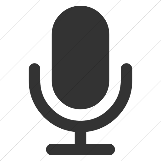 Simple Dark Gray Bootstrap Font Awesome Microphone Icon