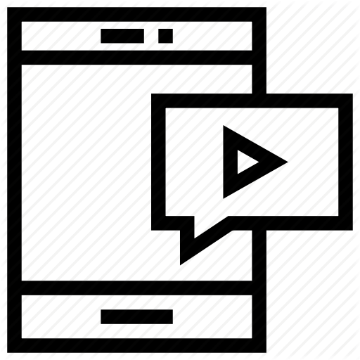 Chat, Mobile, Play, Player, Smartphone, Video Icon, App Icon