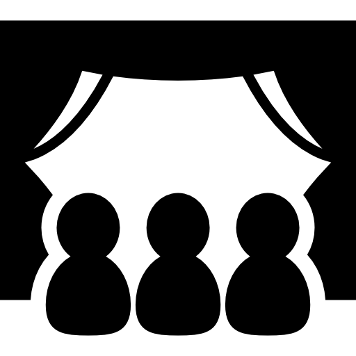 People Watching A Movie Icons Free Download