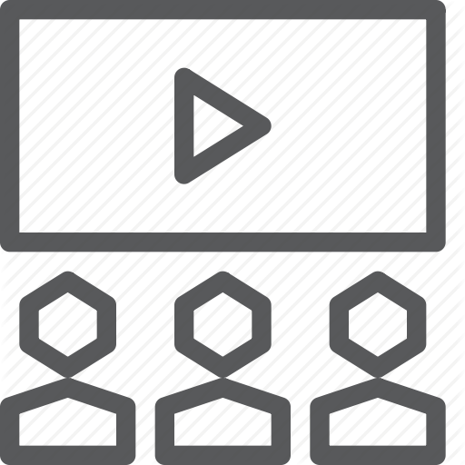Home, Movies, Play, Seat, Theater, Users, Watch Icon