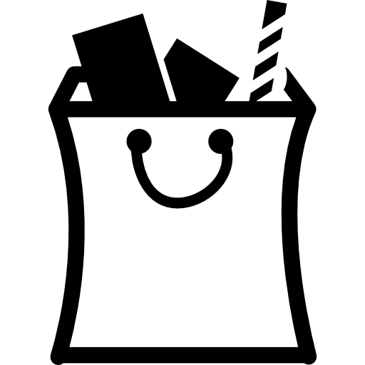 Full Items Inside A Shopping Bag Icons Free Download