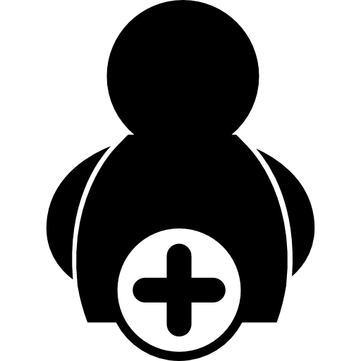 Male Profile User With Plus Sign Icons Free Download