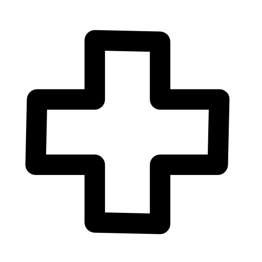 Hollow Cross Plus Icon Free Icons Download