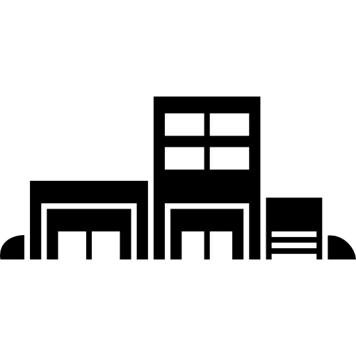 Urban Street Of Small Buildings Free Vector Icons Designed