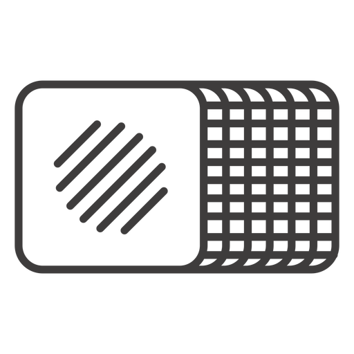 Waffle Stroke Food Icon