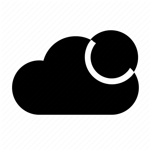 Cloud, Forecast, Moon, Night, Weather Icon Icon