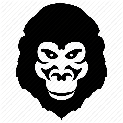 Angry, Face, Gorilla, Head, Monkey Icon