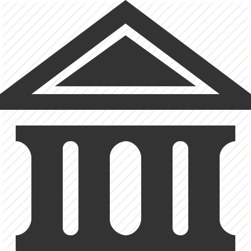 Bank, Banking, Building, Courthouse, Finance, Government, Office Icon