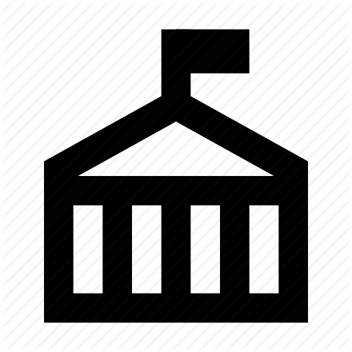 Bank, Building, Government Icon