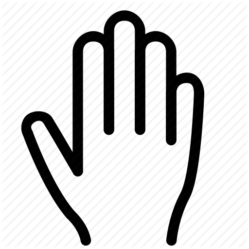 Fingers, Gesture, Grab, Hand, Stop, Touch Icon