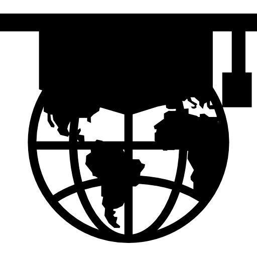 Earth And Graduation Hat Icon Free Icons Download