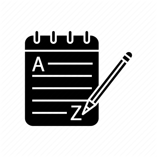 Foreign, Grammar, Language, Notebook, Notes, Pencil, Writing Icon