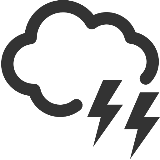 Weather Cloud Lighting Icon