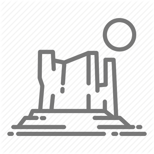 Arizona, Desert, Grand Canyon, Rock, Sun Icon