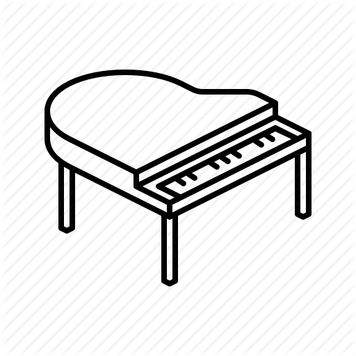 Furniture, Grand Piano, Keyboard, Piano Icon